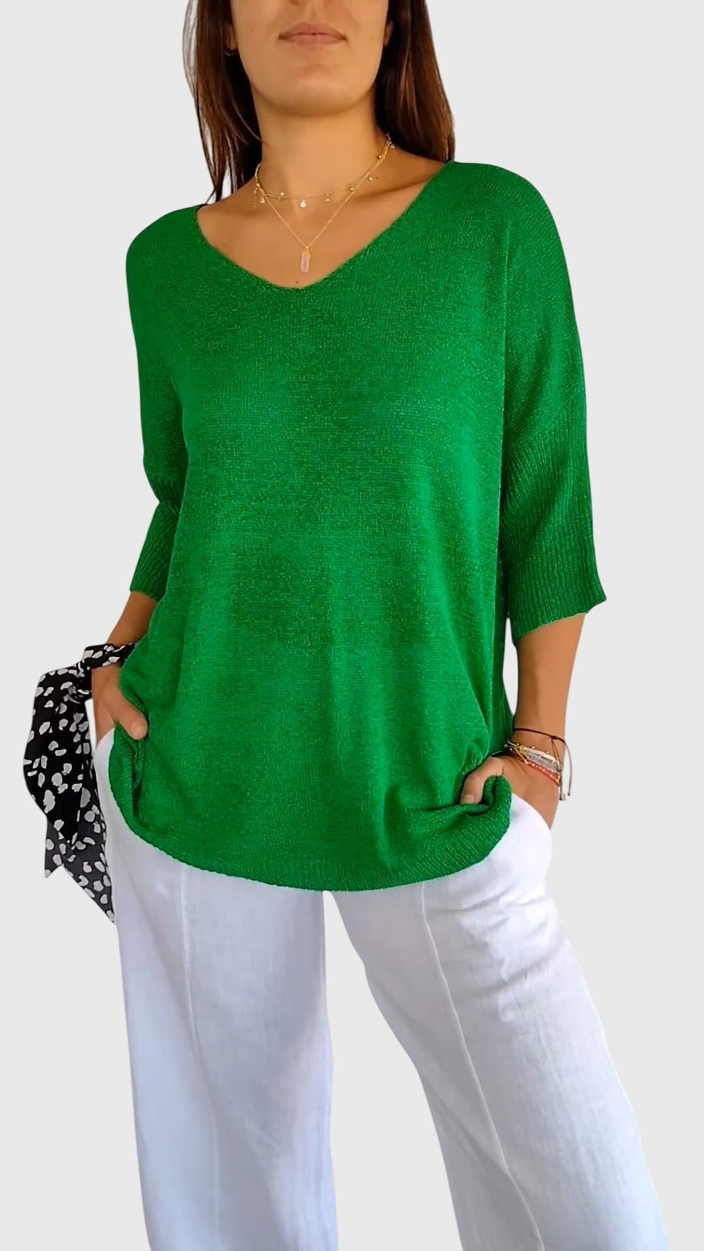 Alix Maubert | Women's Elegant V-Neck Top
