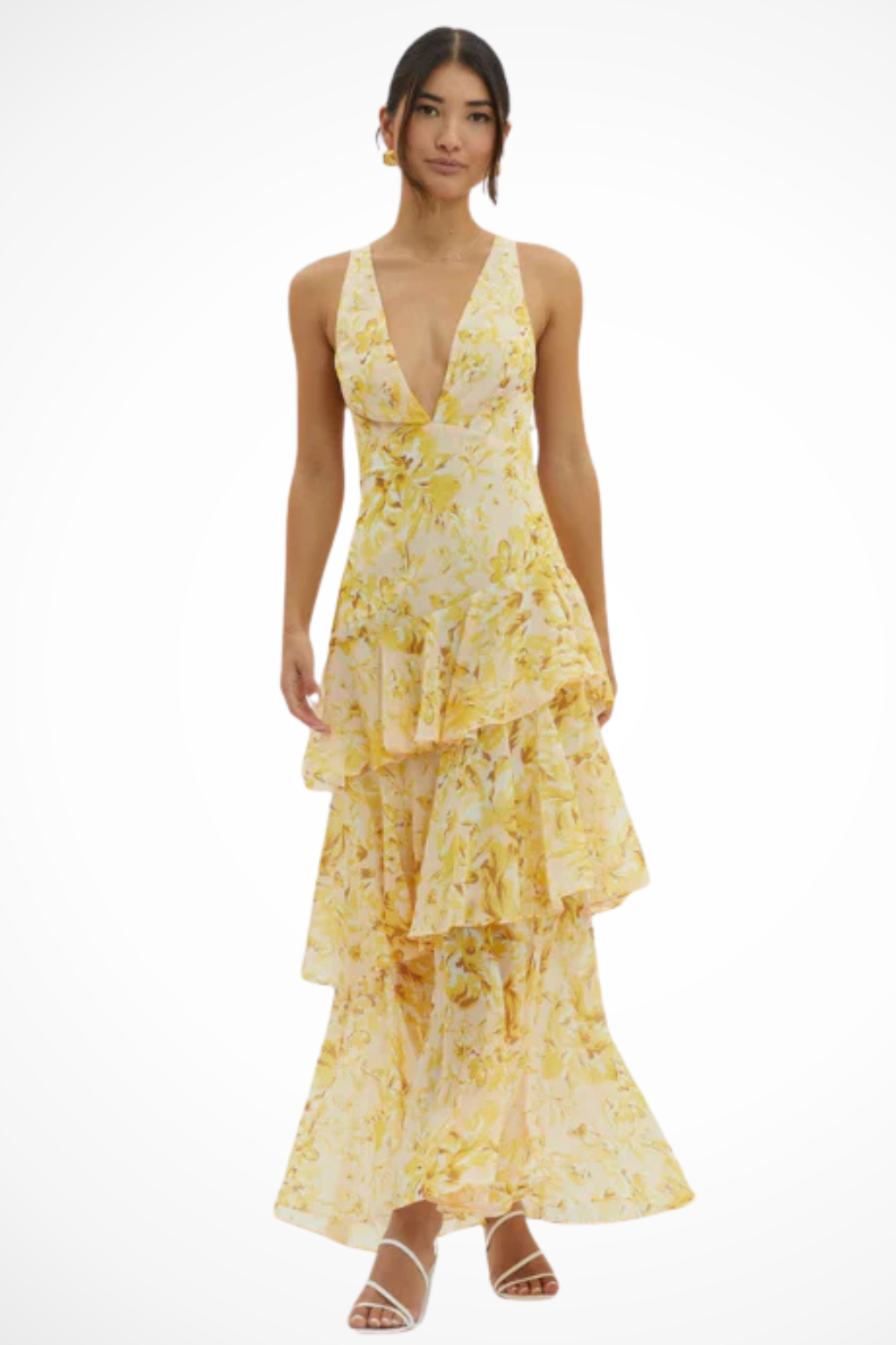 Mira Sante | Women's Spring Maxi Dress Green Purple Pink Red Yellow