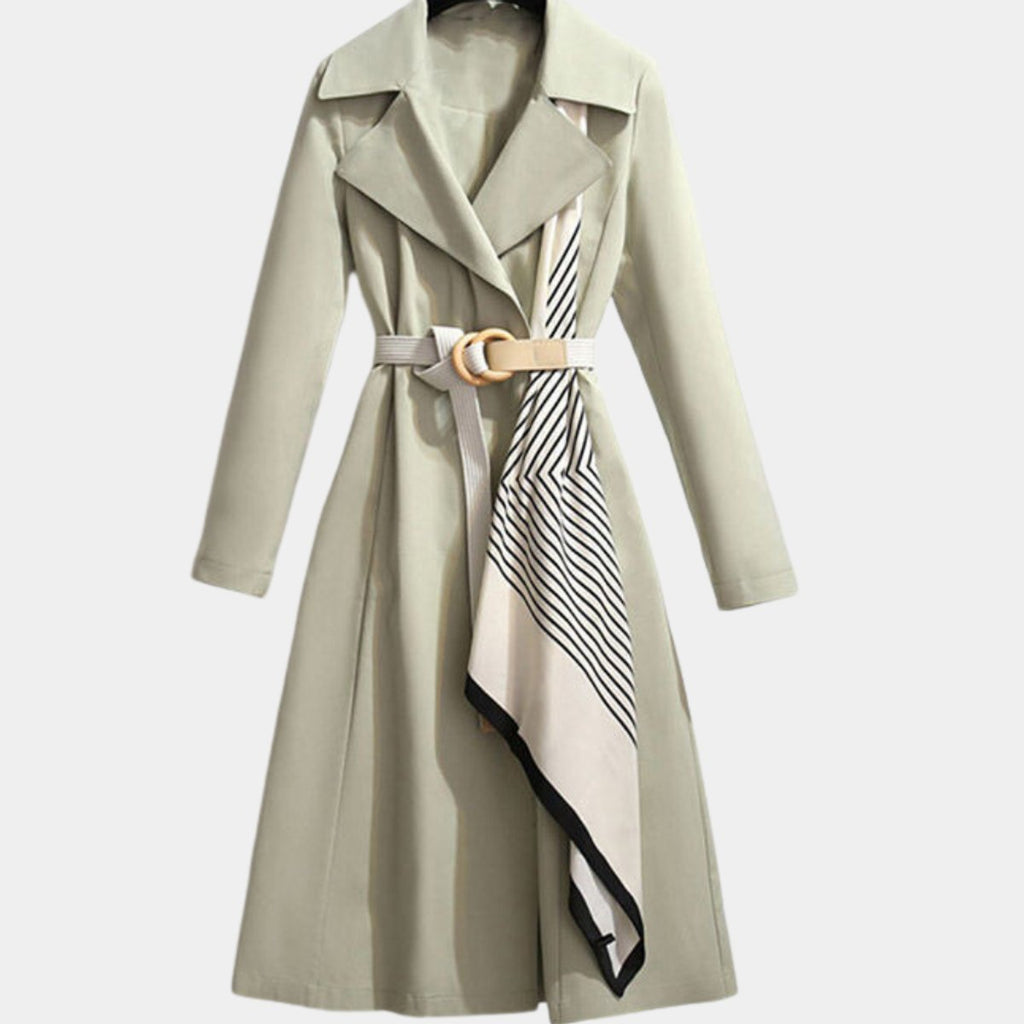 Inaya Bren | Women's Belted Classic Midi Trench Coat