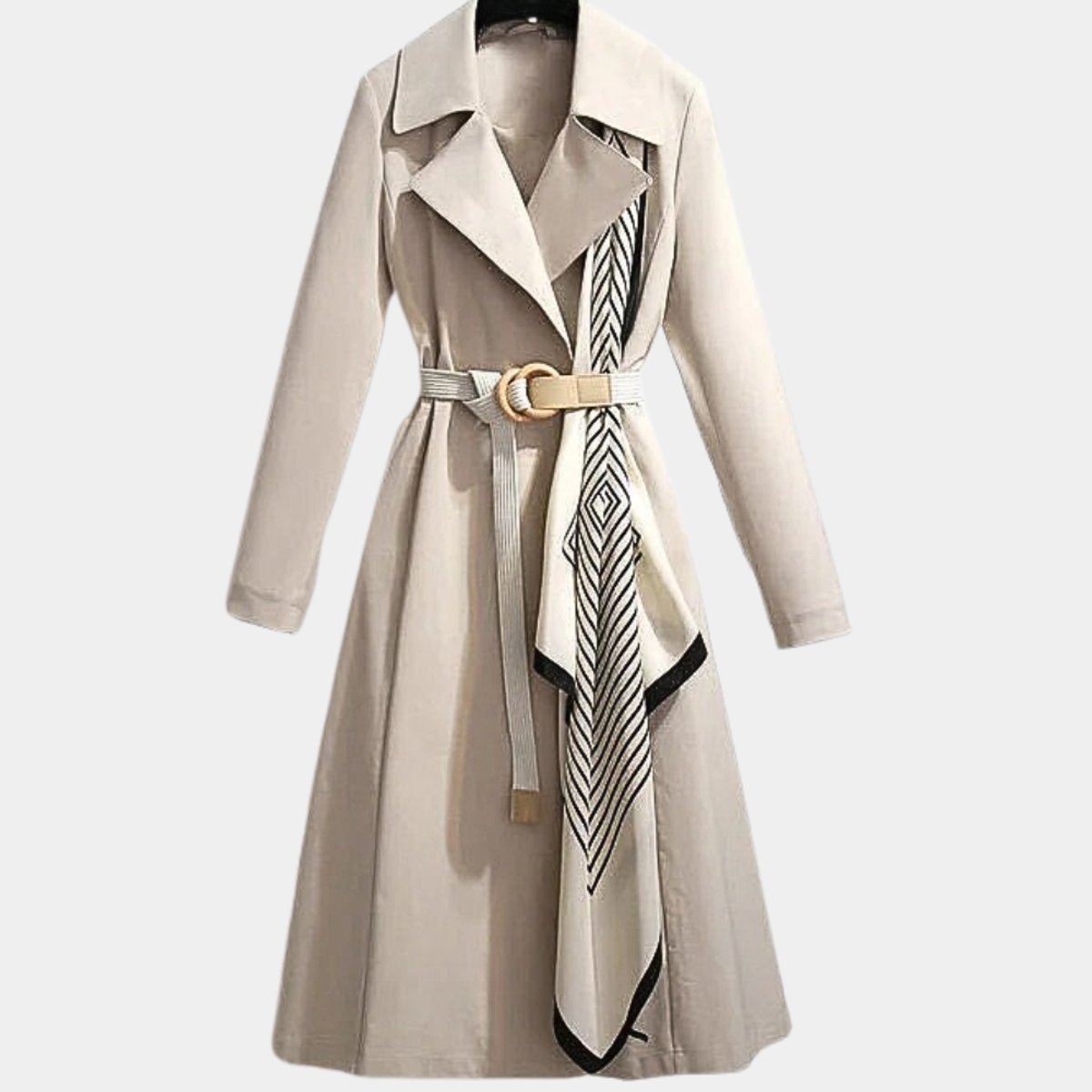 Inaya Bren | Women's Belted Classic Midi Trench Coat