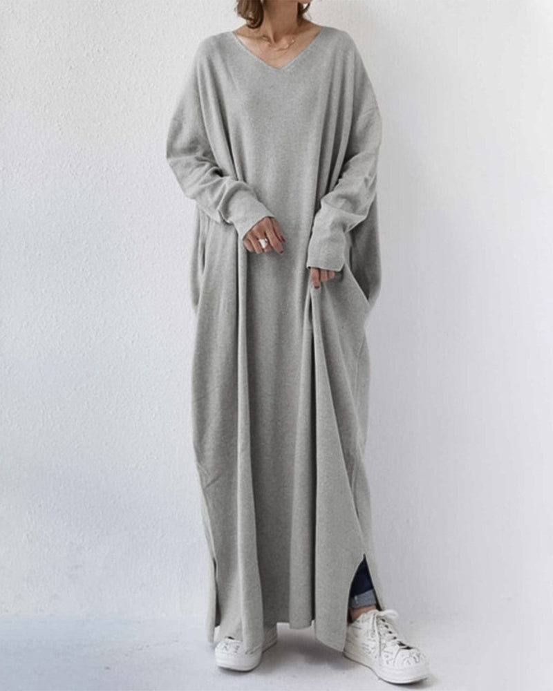 Blaise Baudin | Women's Oversized Long Sleeves Winter Outfit Dress