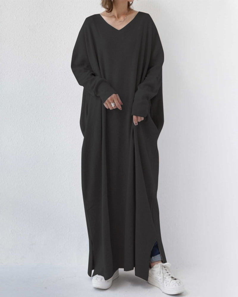 Blaise Baudin | Women's Oversized Long Sleeves Winter Outfit Dress