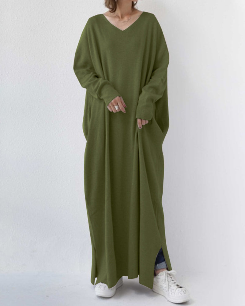 Blaise Baudin | Women's Oversized Long Sleeves Winter Outfit Dress