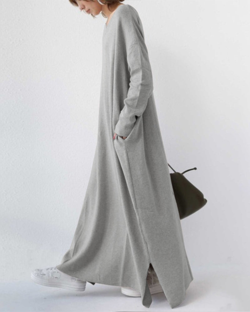 Blaise Baudin | Women's Oversized Long Sleeves Winter Outfit Dress