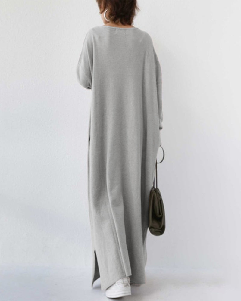 Blaise Baudin | Women's Oversized Long Sleeves Winter Outfit Dress