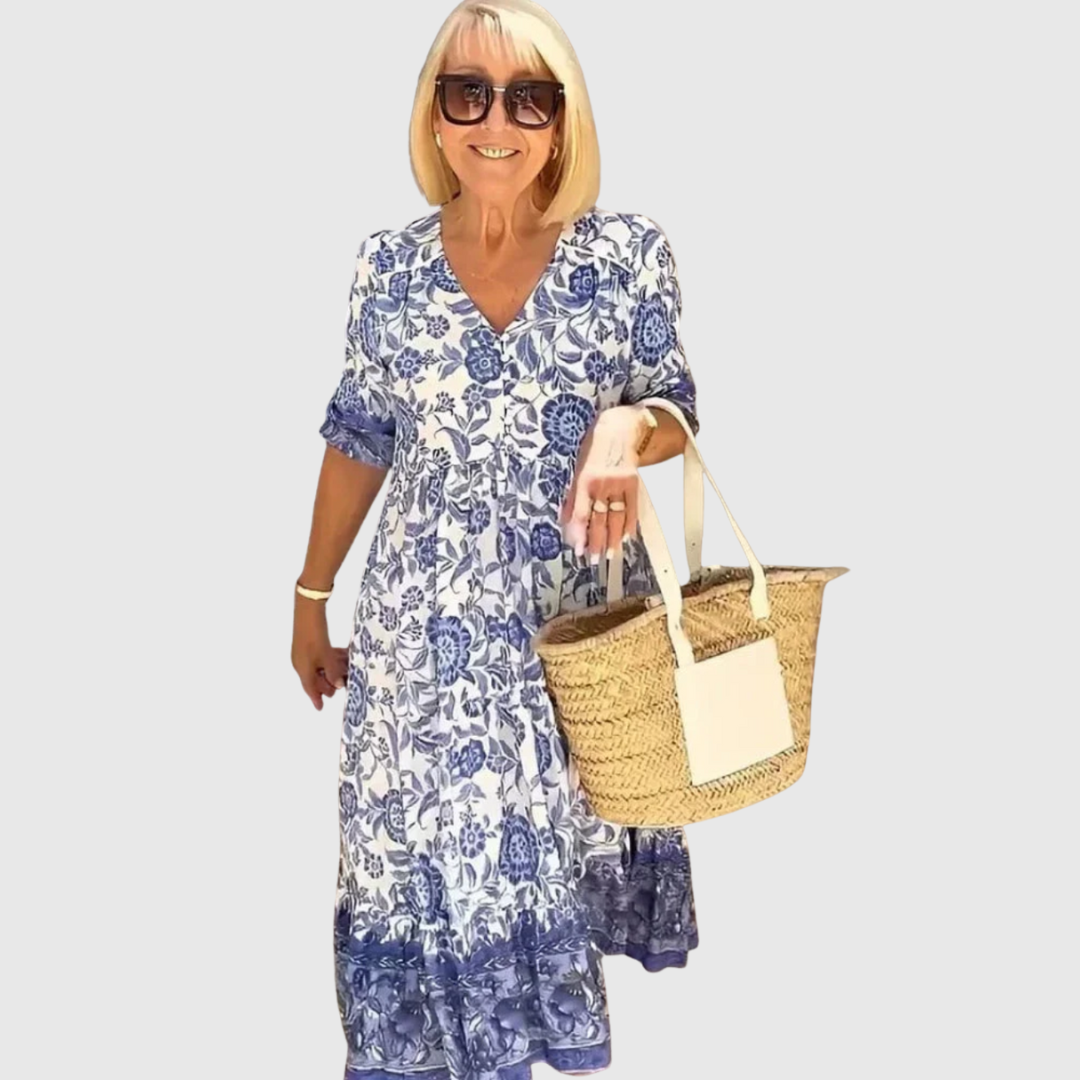 Eloise Vance | Women's Boho Maxi Dress - Effortless Beauty