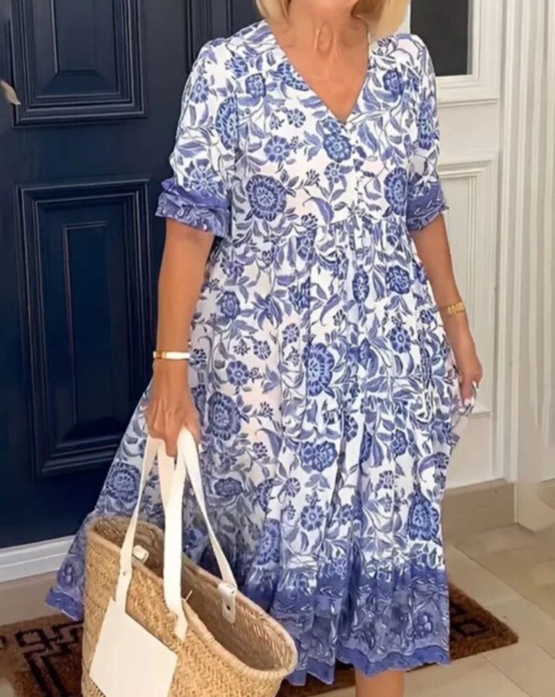 Eloise Vance | Women's Boho Maxi Dress - Effortless Beauty