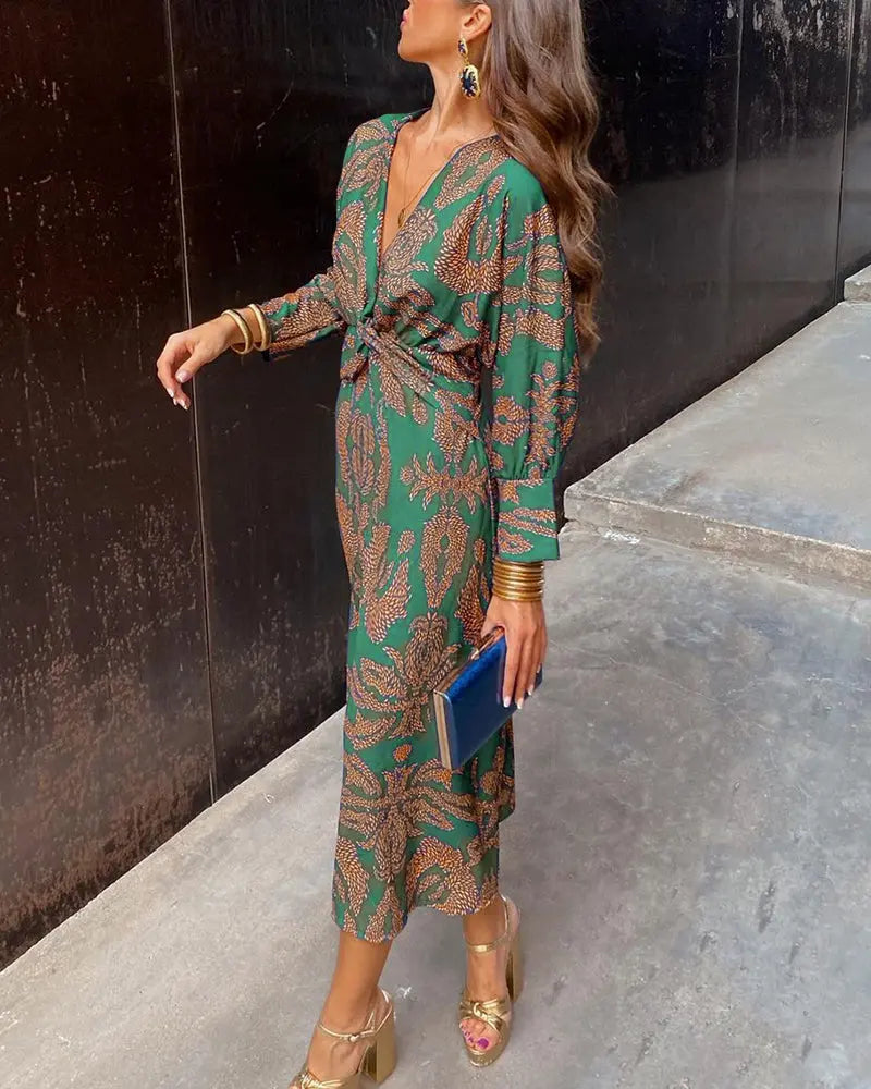 Anne Castel | Women's Boho Wrap Maxi Dress