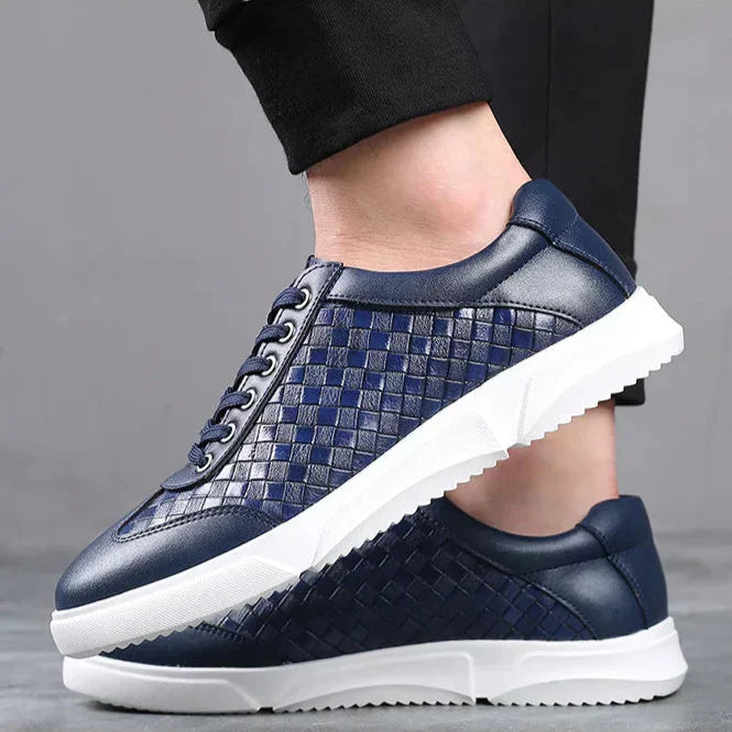 Sandrine Pic | Women's Bordeaux Woven Sneakers