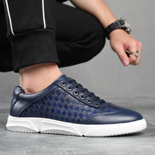 Sandrine Pic | Women's Bordeaux Woven Sneakers