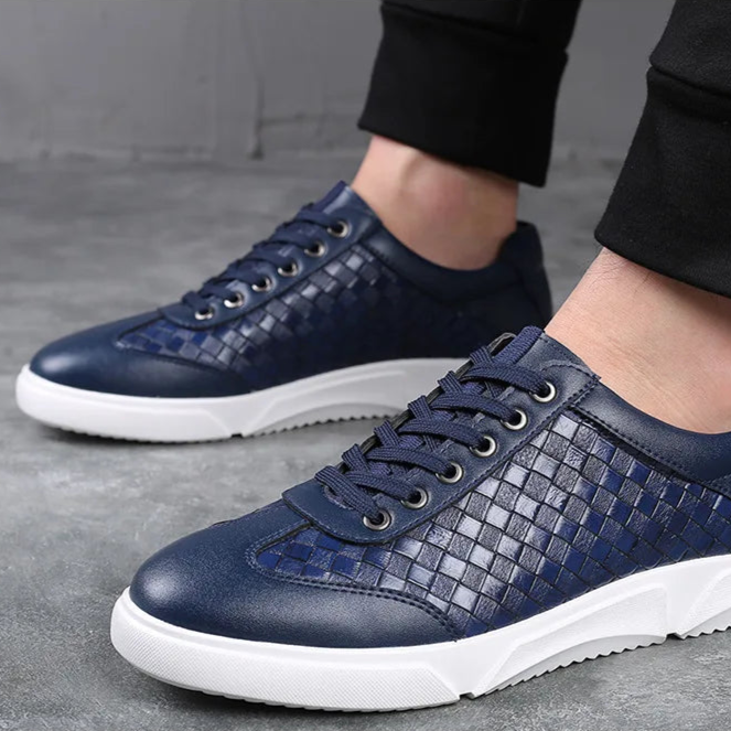 Sandrine Pic | Women's Bordeaux Woven Sneakers