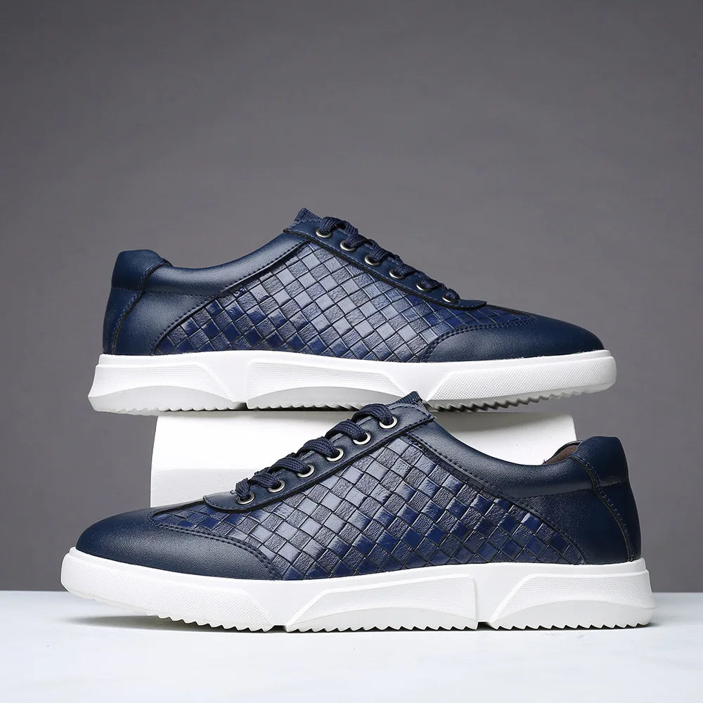 Sandrine Pic | Women's Bordeaux Woven Sneakers