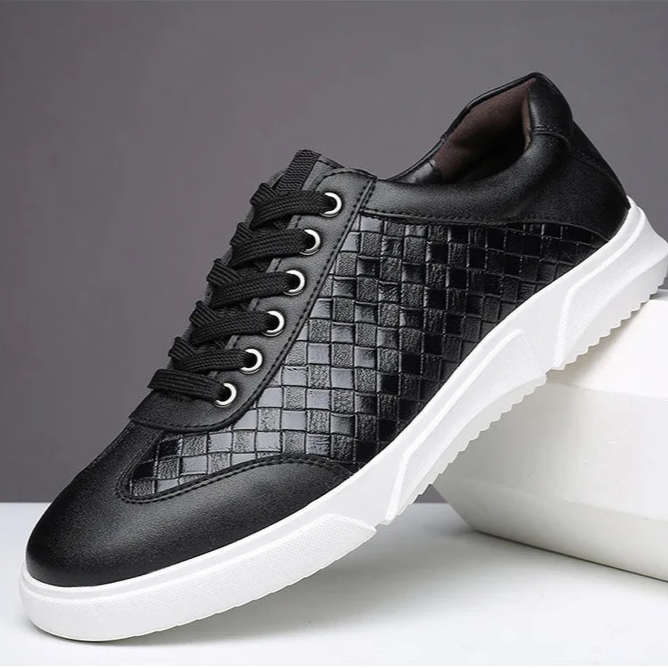 Sandrine Pic | Women's Bordeaux Woven Sneakers