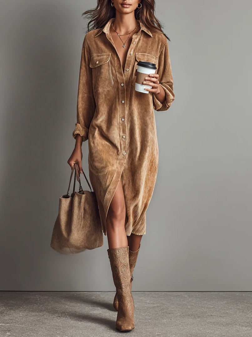 Sienna Pin | Women's Button Down Midi Dress