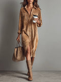 Sienna Pin | Women's Button Down Midi Dress