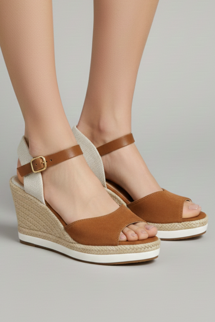 Romy Falk | Women's Closed-Toe Espadrille Sandals With Slingback Strap