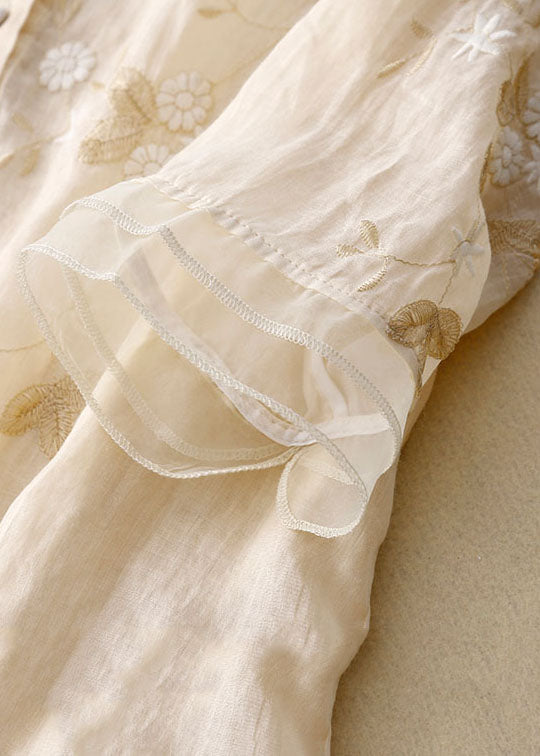 Corinne Nadal | Women's Embroidered Floral Style Blouse