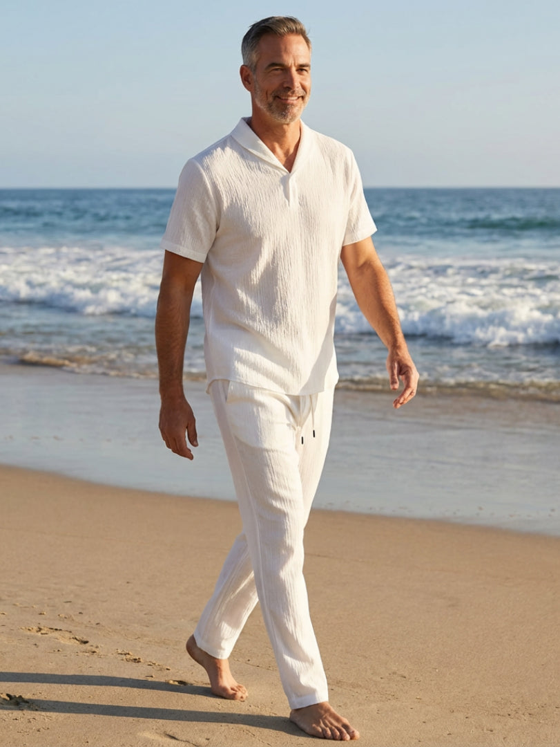 Suzette Veld | Women's Cris Cotton Polo & Pantalon Set
