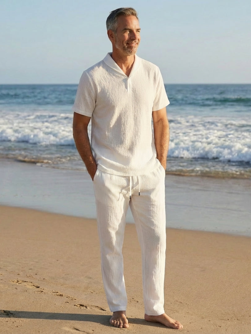 Suzette Veld | Women's Cris Cotton Polo & Pantalon Set