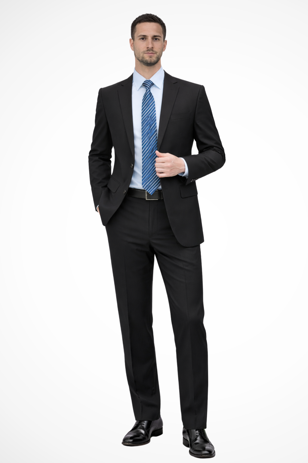 Bram Veld | Men's Black Slim Business Suit