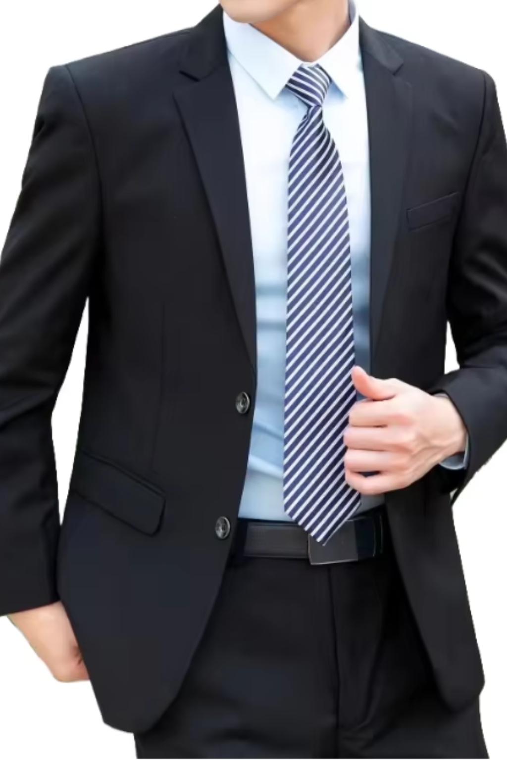 Bram Veld | Men's Black Slim Business Suit