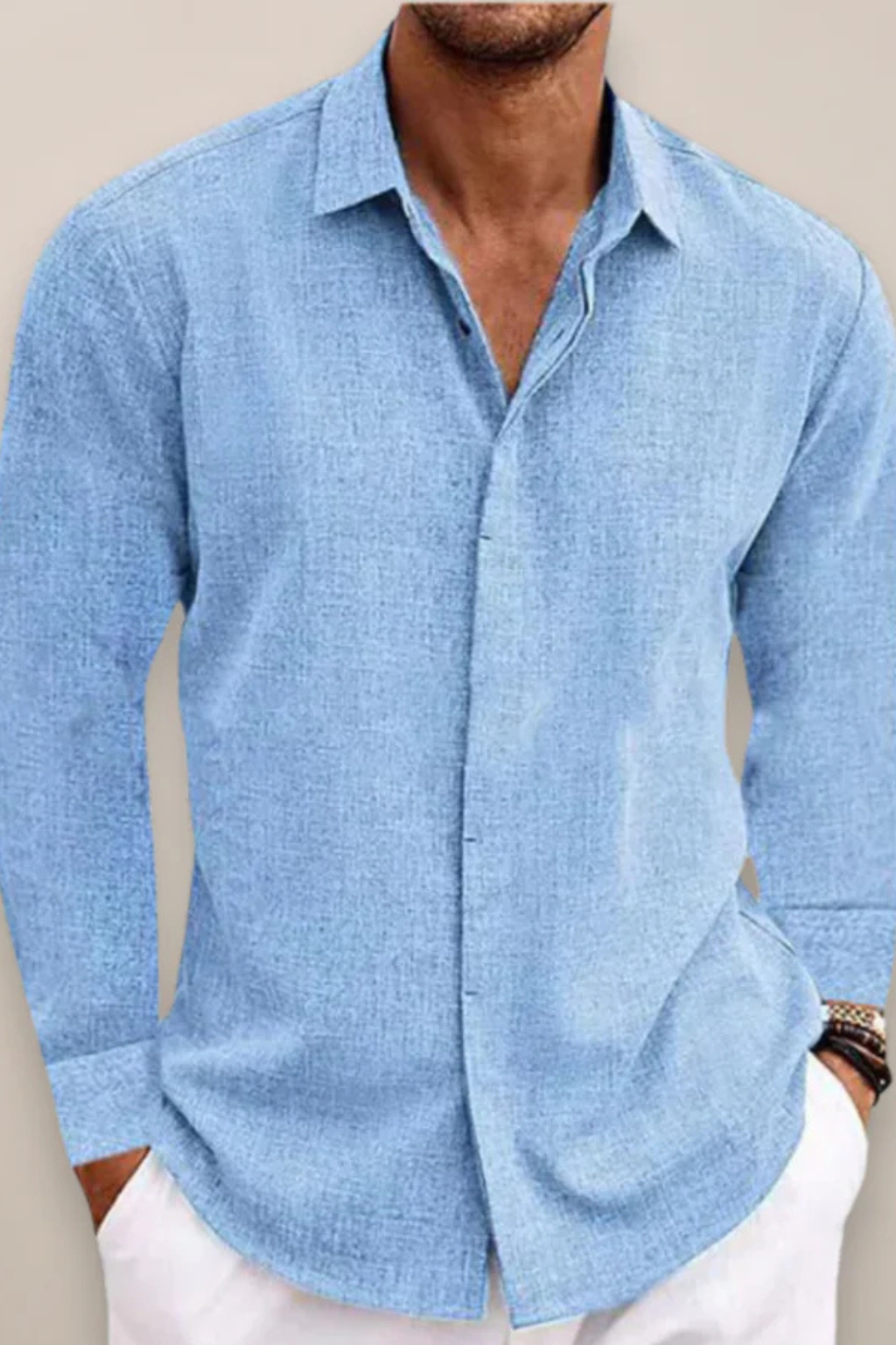 Dario Mell | Men’s Long Sleeve Button-Up Shirt