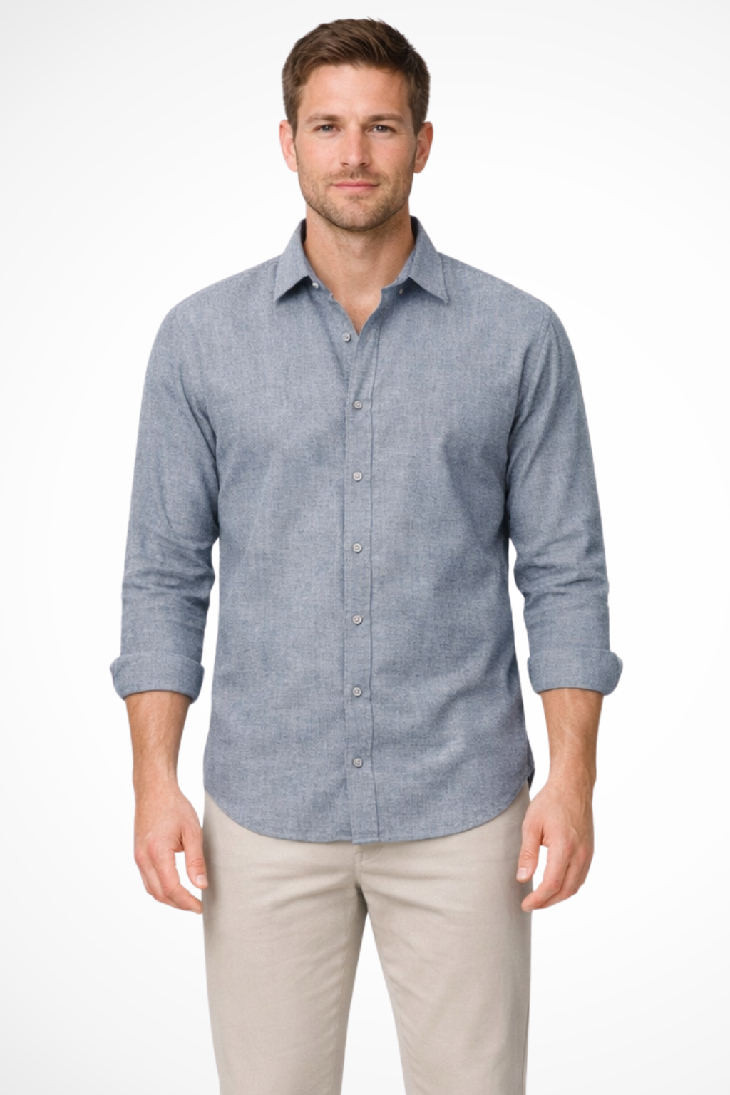 Dario Mell | Men’s Long Sleeve Button-Up Shirt