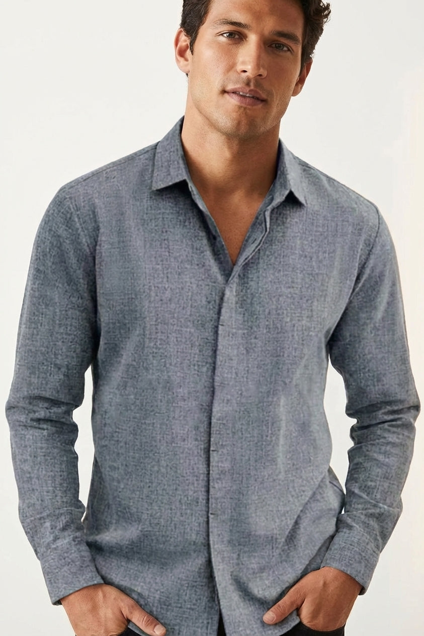 Dario Mell | Men’s Long Sleeve Button-Up Shirt