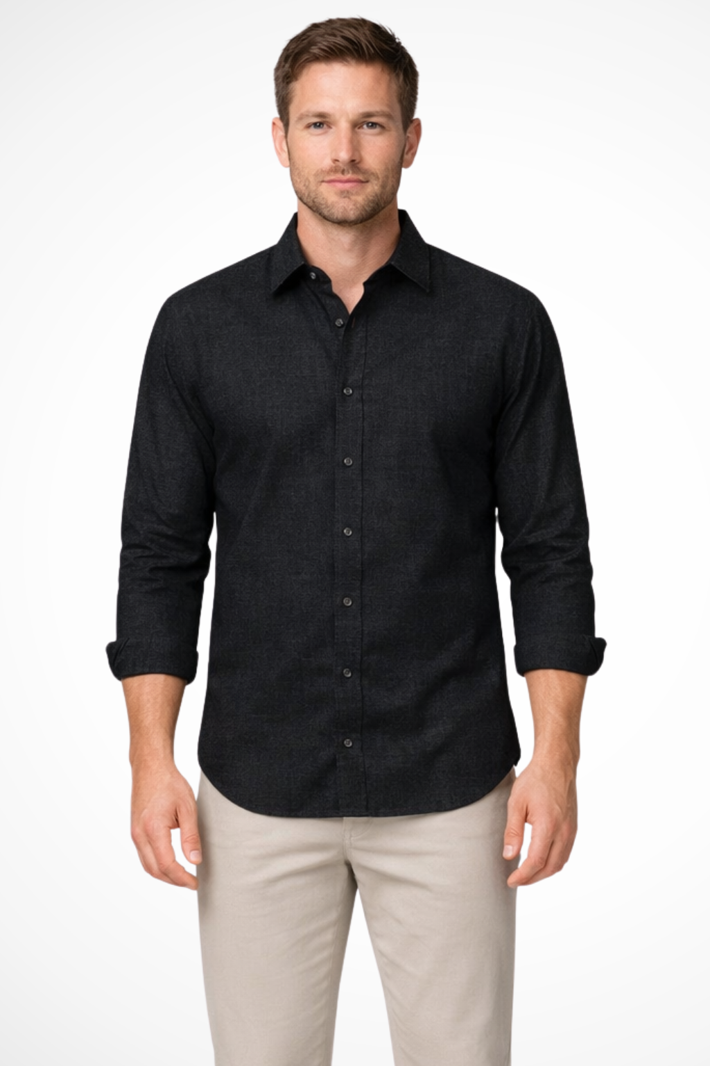 Dario Mell | Men’s Long Sleeve Button-Up Shirt