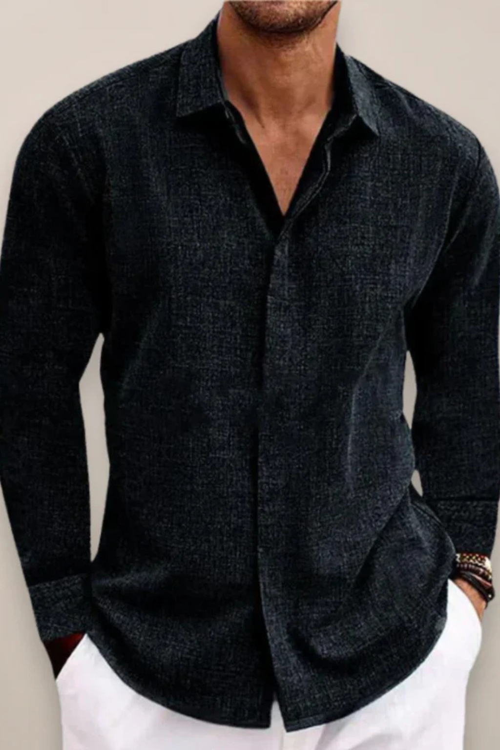 Dario Mell | Men’s Long Sleeve Button-Up Shirt