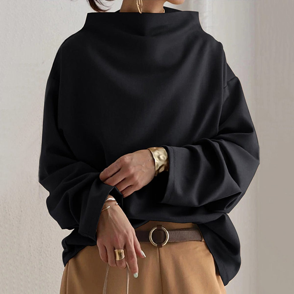 Joëlle Mor | Women's High Neck Soft Knit Top