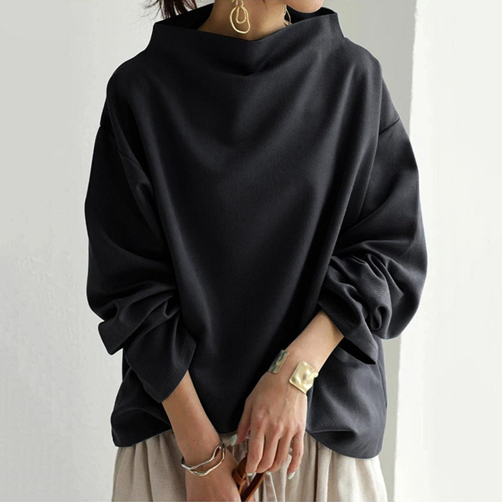 Joëlle Mor | Women's High Neck Soft Knit Top