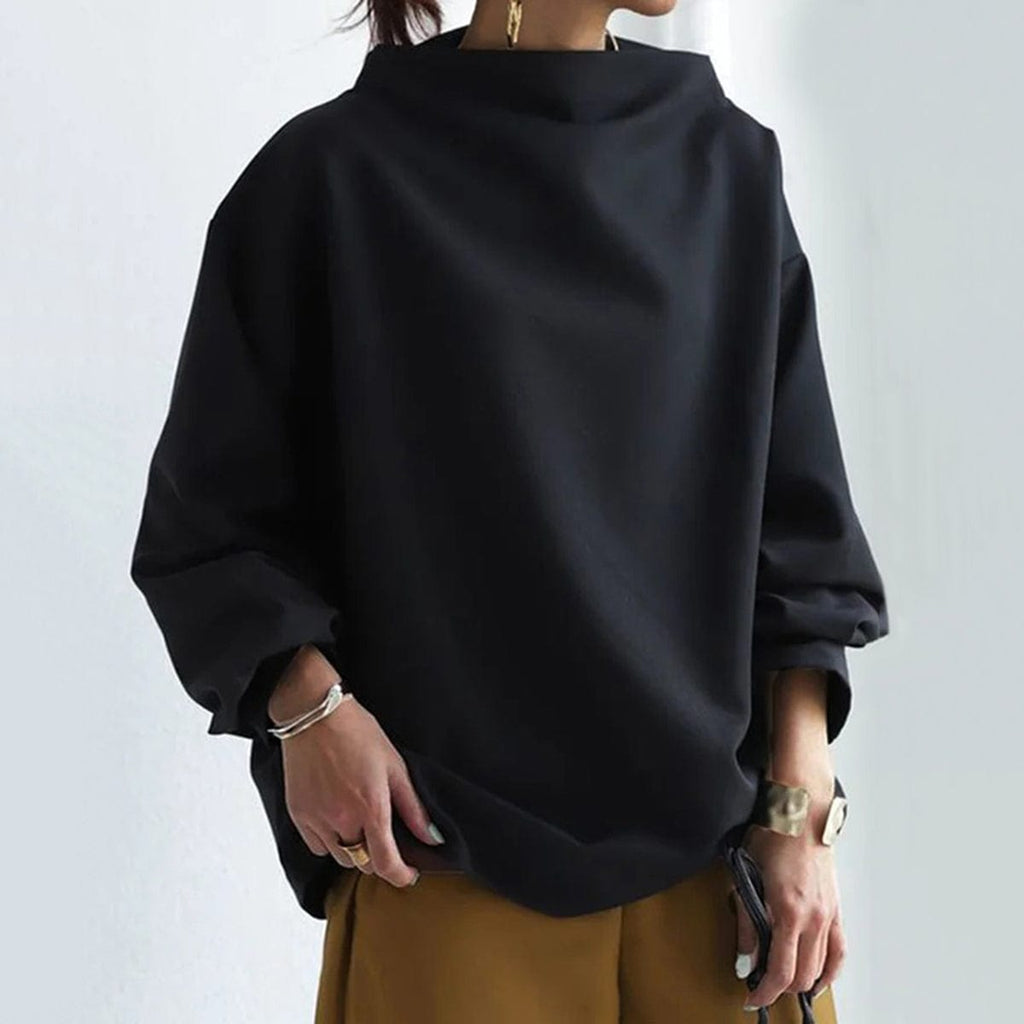 Joëlle Mor | Women's High Neck Soft Knit Top