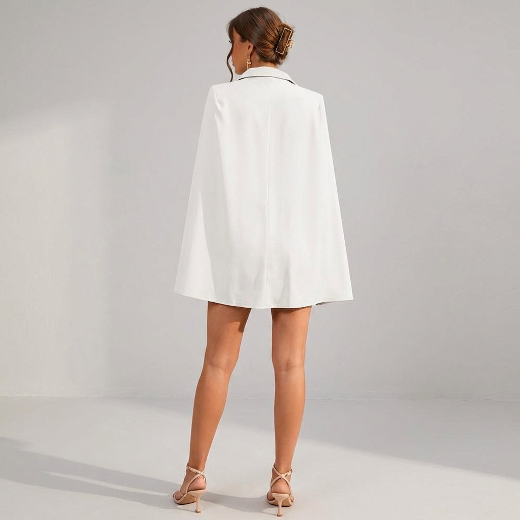 Vivienne Cord | Cape Blazer Mini Dress