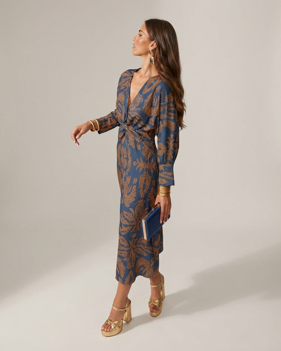 Cléa Voss | Elegant Women's Dress in Blue