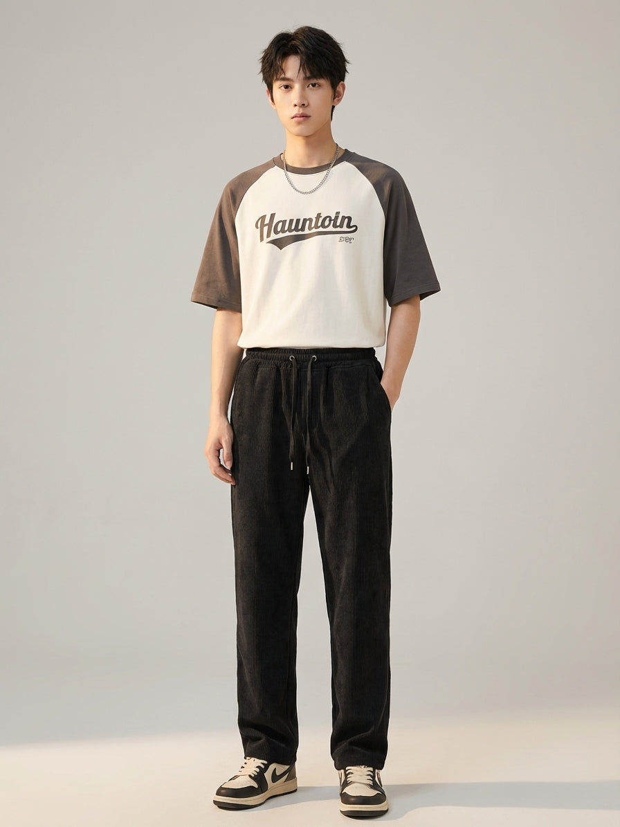 Bram Veld | Men’s Corduroy Cargo Shorts Brown