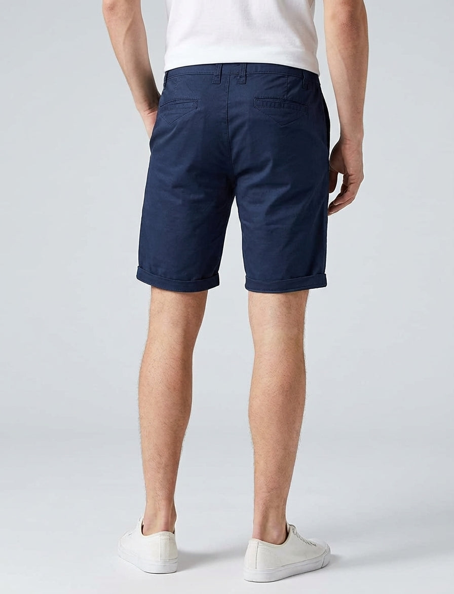 Dario Mell | Classic Casual Shorts with Stretch Waist