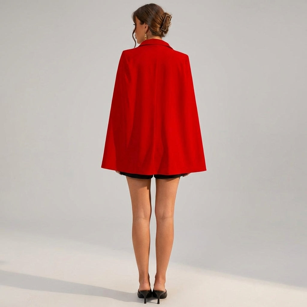 Vivienne Cord | Cape Blazer Mini Dress
