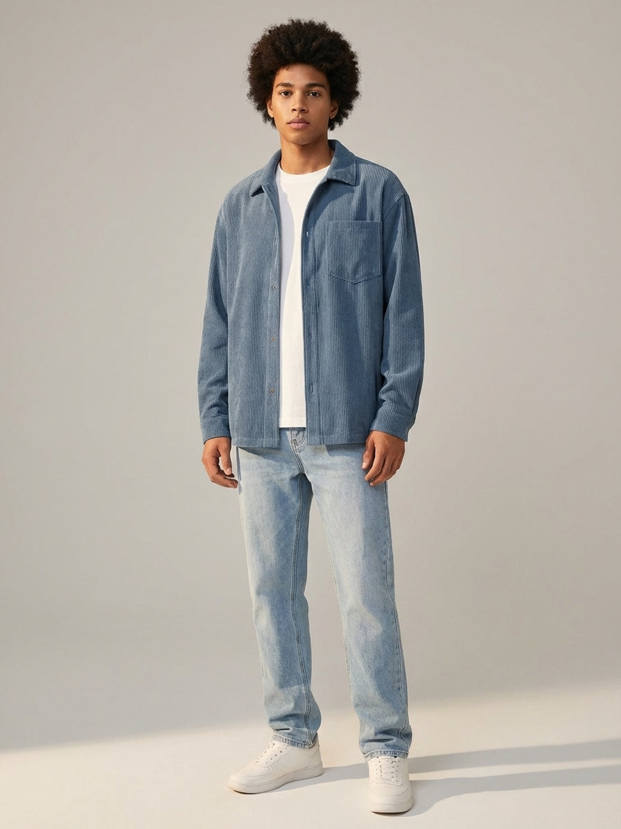 Bram Veld | Men’s Corduroy Cargo Shorts Brown