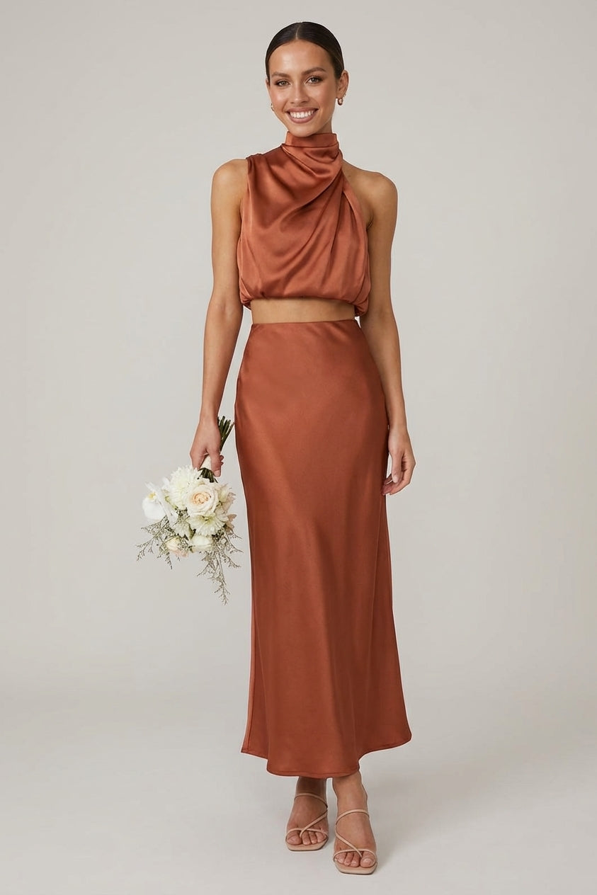 Léonie Dray | Satin Evening Dress for Women