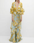 Mira Sante | Printed Chiffon Ceremony Dress