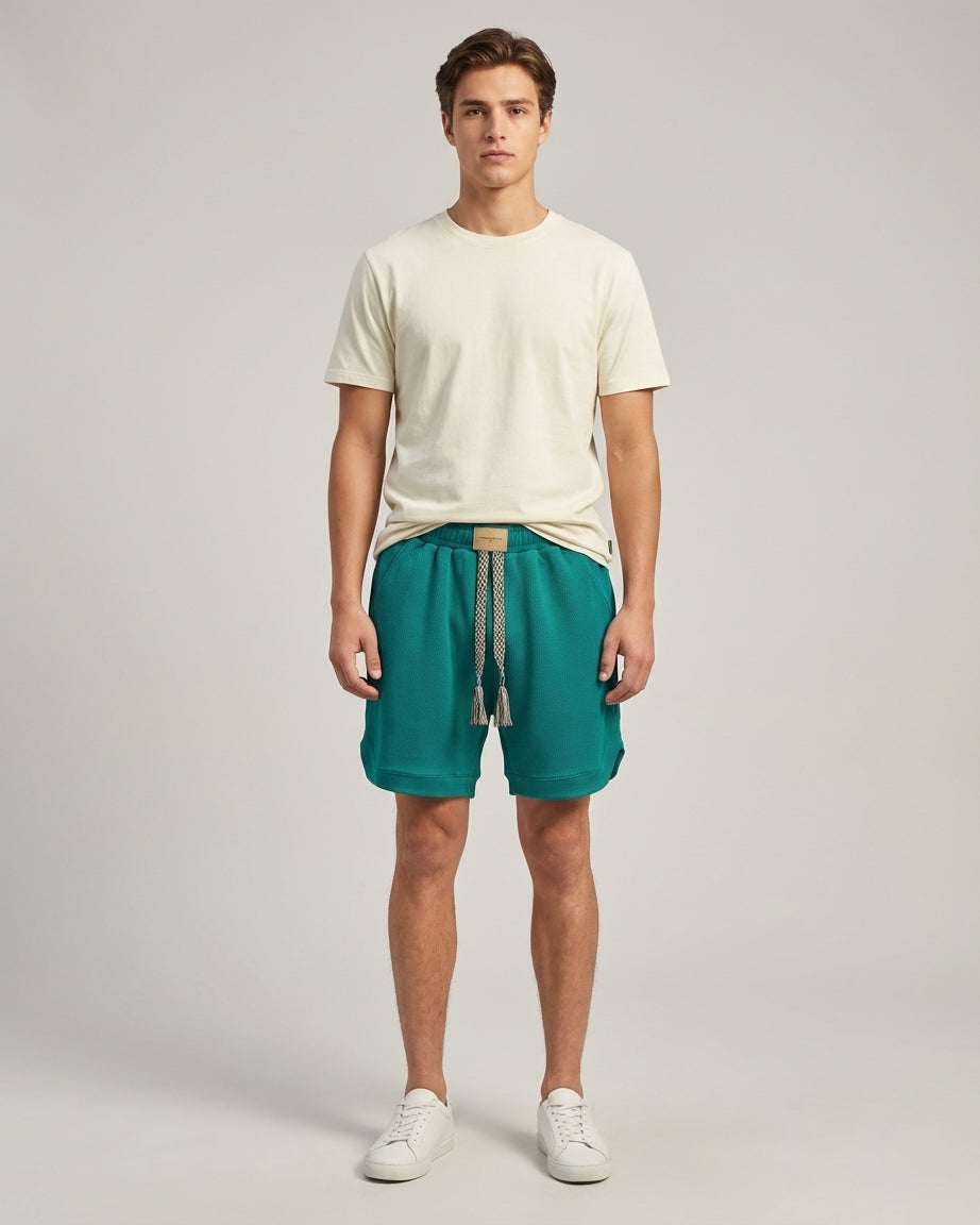 Dario Mell | Men’s Waffle Knit Lounge Shorts