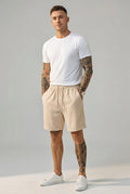 Remy Cord | Men’s Cuffed Shorts in Lightweight Fabric