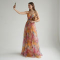 Mira Sante | Tie-Back Floral Maxi Dress