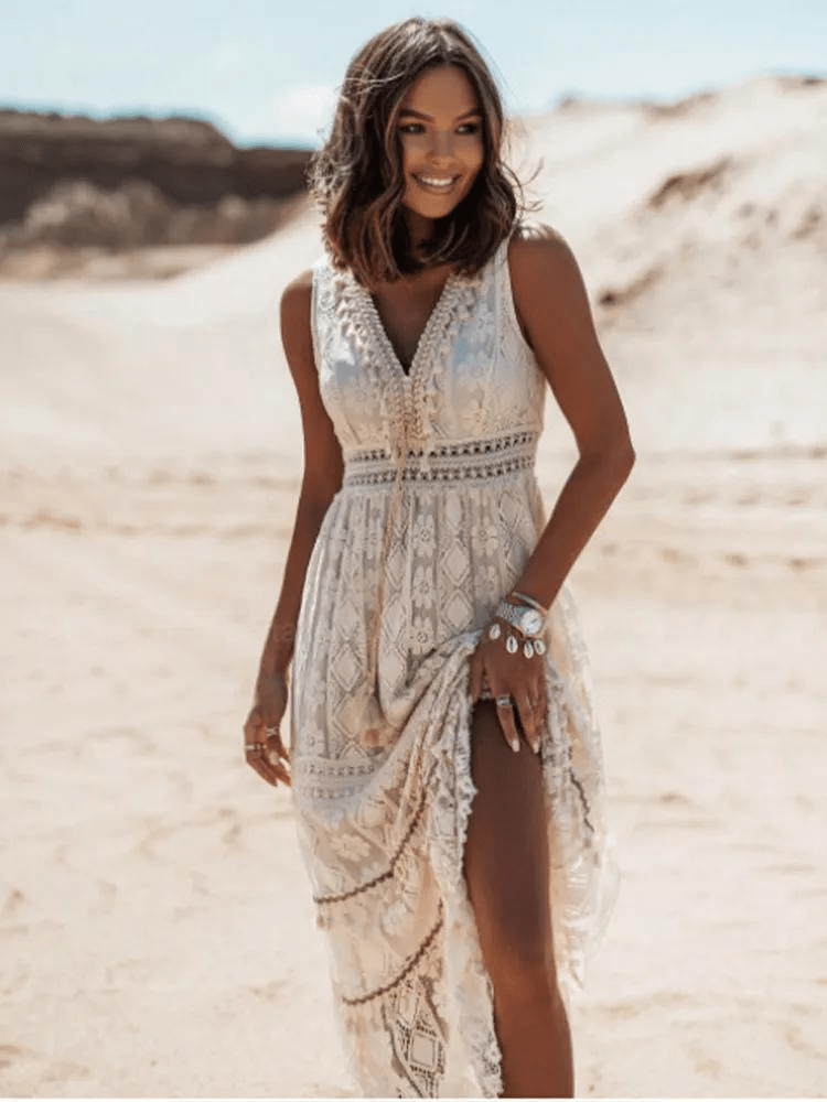 Mira Sante | Bohemian Sleeveless Maxi Dress