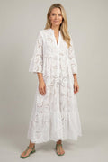 Mira Sante | Women's Embroidered Maxi Dress