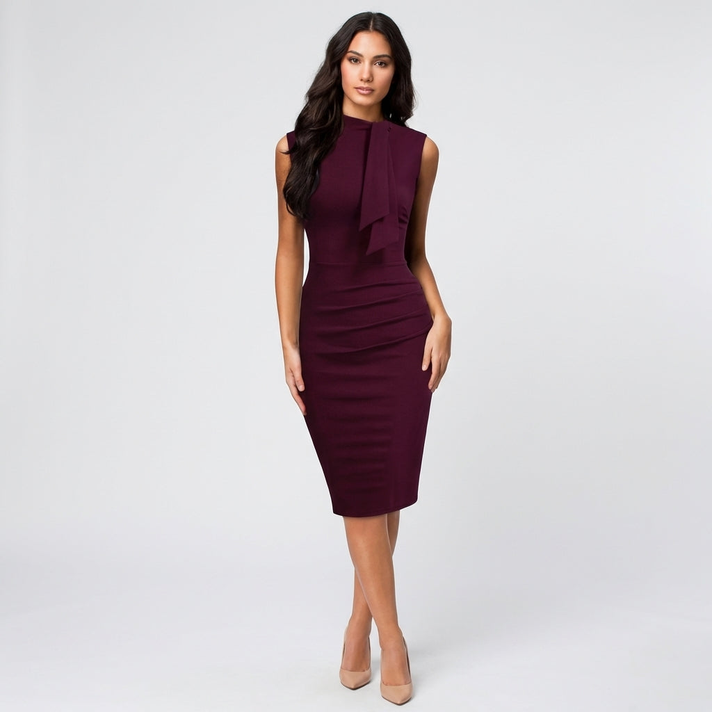 Vivienne Cord | Women’s Midi Sheath Dress