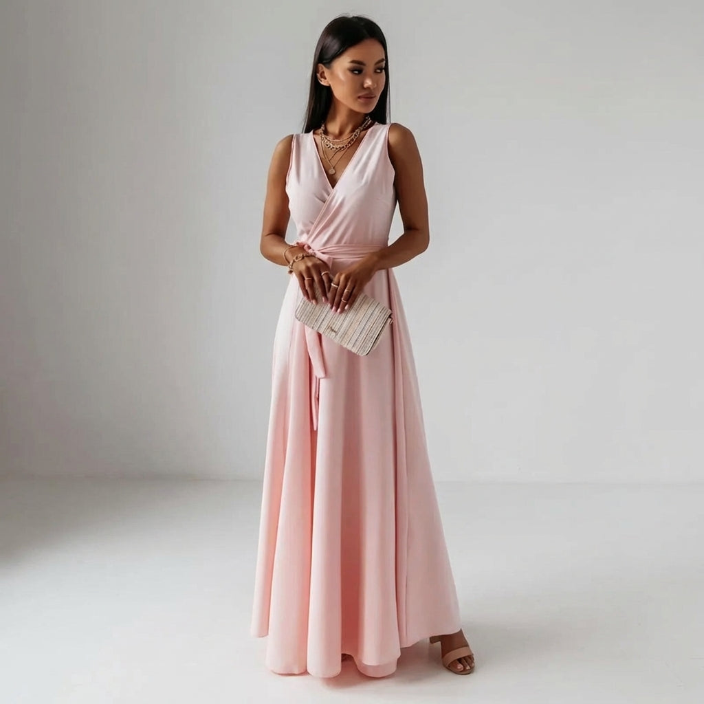 Léonie Dray | Long Dress with V-Neck