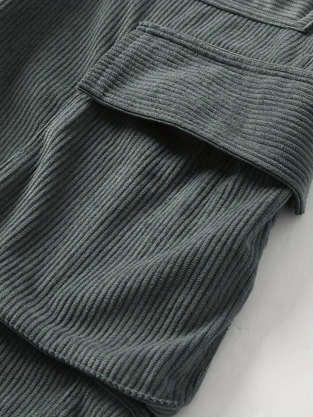 Bram Veld | Men’s Corduroy Cargo Shorts Brown