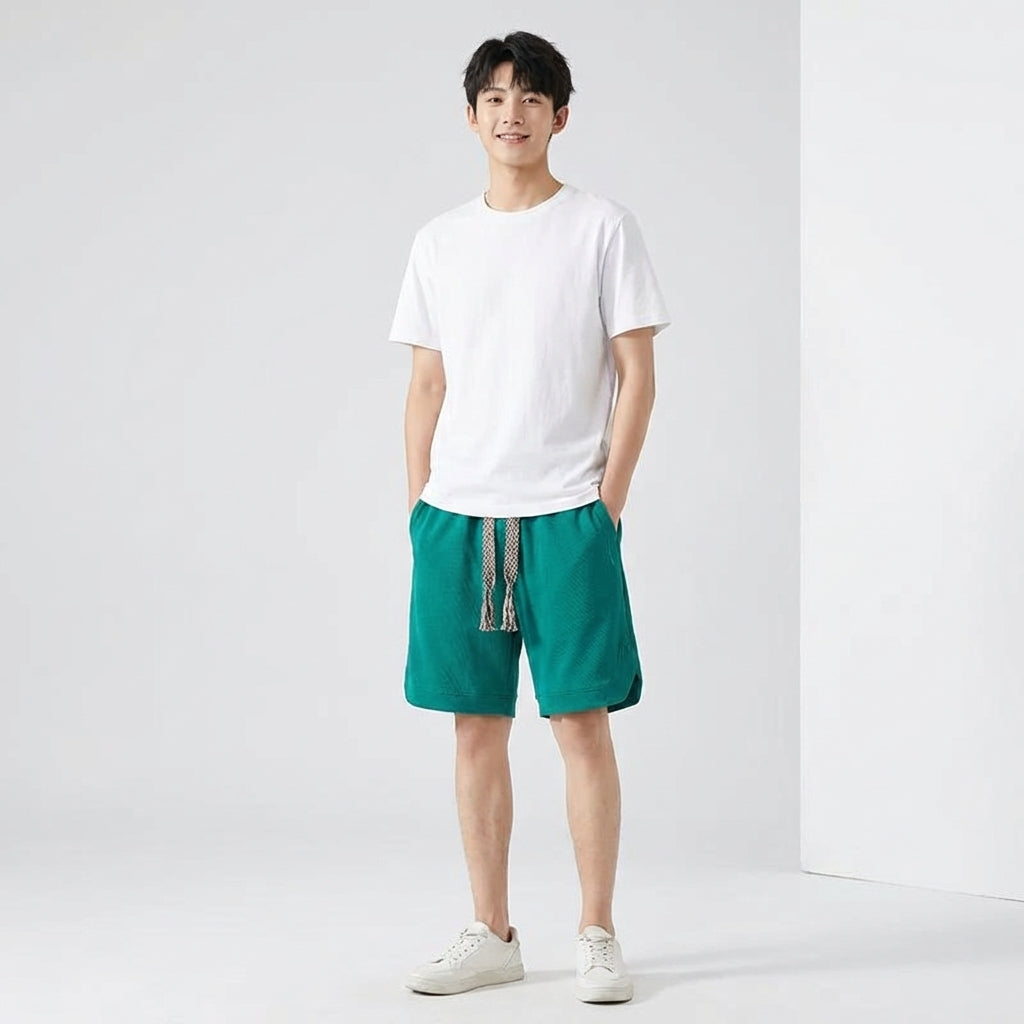 Dario Mell | Men’s Waffle Knit Lounge Shorts